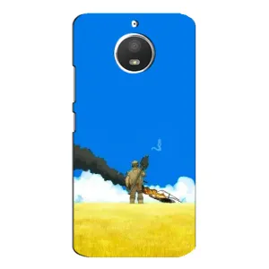 Чехлы на военную тематику для Motorola MOTO E4 (Попадание)