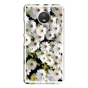Чехол с ромашками на Motorola MOTO E4 (Рамка в ромашках)