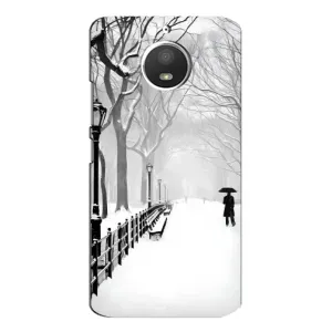 Чехлы на Новый Год Motorola MOTO E4 (Снегом замело)