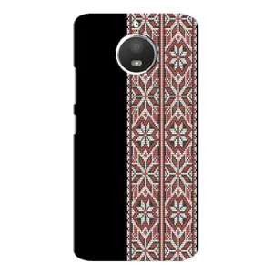 Силиконовый Чехол на Motorola MOTO E4 с картинкой Вышиванки (Стильная вишиванка)