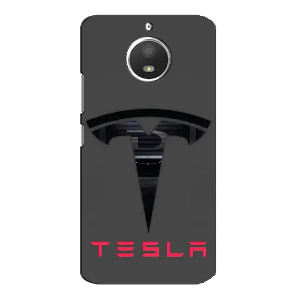 Чехол с рисунком «Logo TESLA» для Motorola MOTO E4