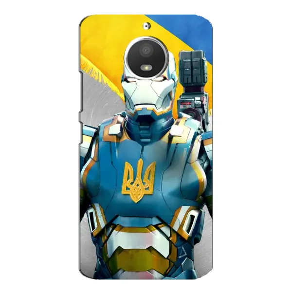 Чехол с рисунком «Украинский робокоп» для Motorola MOTO E4 Чехол с рисунком «Украинский робокоп» для Motorola MOTO E4