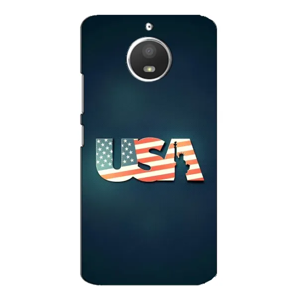 Чехол с рисунком «USA» для Motorola MOTO E4 Чехол с рисунком «USA» для Motorola MOTO E4