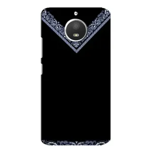 Силиконовый Чехол на Motorola MOTO E4 (Воротник вышиванки)