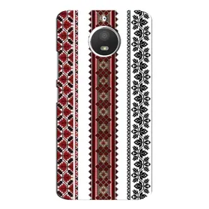 Силиконовый Чехол на Motorola MOTO E4 с картинкой Вышиванки (Вышиваночки)