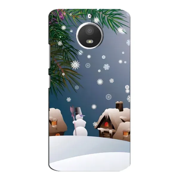 Чехол с рисунком «Зима» для Motorola MOTO E4 Чехол с рисунком «Зима» для Motorola MOTO E4
