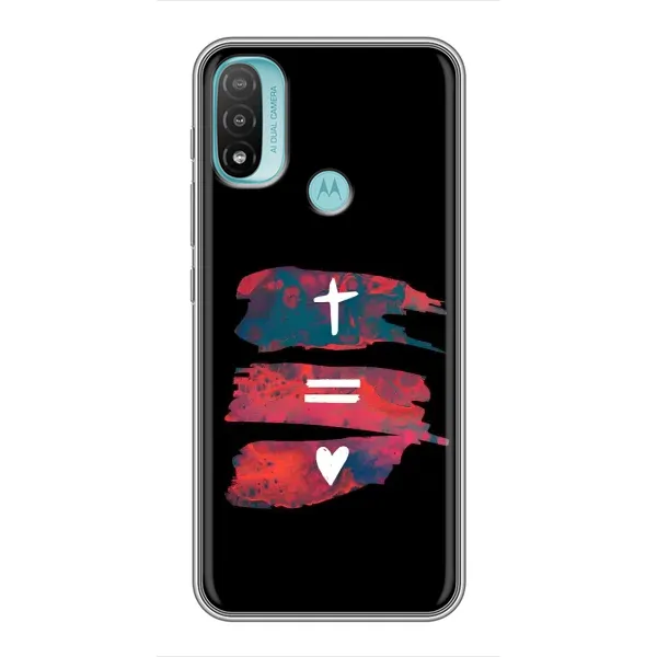Чехол с рисунком «Атрибутика» для Motorola MOTO E40 Чехол с рисунком «Атрибутика» для Motorola MOTO E40