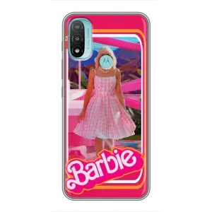 Силиконовый Чехол Барби Фильм на Motorola MOTO E40 (Барби Марго)