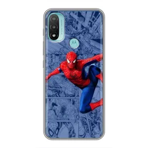 Силіконовий Чохол для Motorola MOTO E40 (Людина павук)