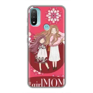 Чехлы для МАМЫ на Motorola MOTO E40 (Дочь и мама)