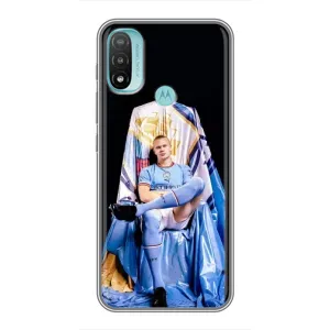 Чехлы с принтом для Motorola MOTO E40 Футболист (футболист Холанн)
