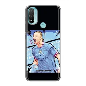 Чехлы с принтом для Motorola MOTO E40 Футболист (гол Эрлинг Холланд)