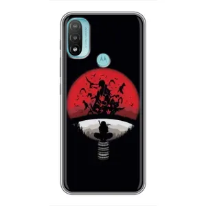 Чохли з принтом Ітачі Учіха на Motorola MOTO E40 (Ітачі на чорному)