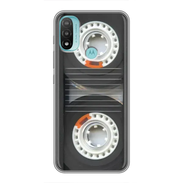 Чехол с рисунком «Кассета магнитофона» для Motorola MOTO E40 Чехол с рисунком «Кассета магнитофона» для Motorola MOTO E40