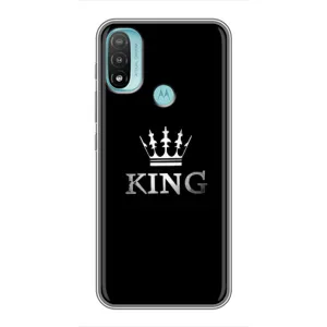 Чохол (Корона на чорному фоні) для Моторола Мото е40 (KING)