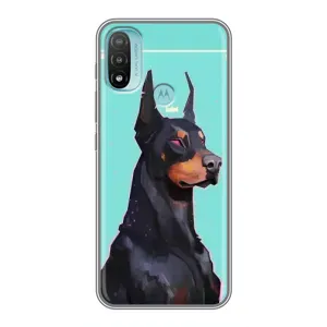 Чохол ДОБЕРМАН для Motorola MOTO E40 (Король доберман)