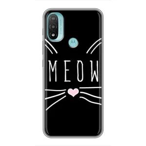 Бампер з зображенням Котиків для Моторола Мото е40 (КОТИК MEOW)