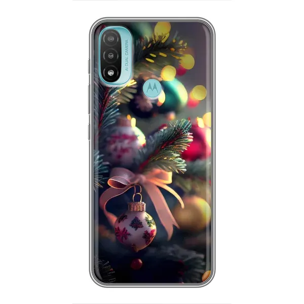 Чехол с рисунком «Красивая елочка» для Motorola MOTO E40 Чехол с рисунком «Красивая елочка» для Motorola MOTO E40