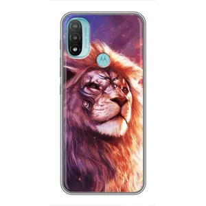Чохол з картинкою на Motorola MOTO E40 (Кольоровий ЛЕВ)
