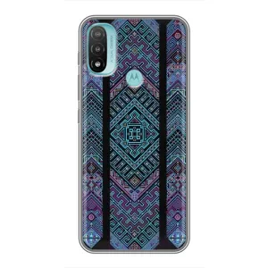 Силиконовый Чехол на Motorola MOTO E40 (Крутой орнамент)