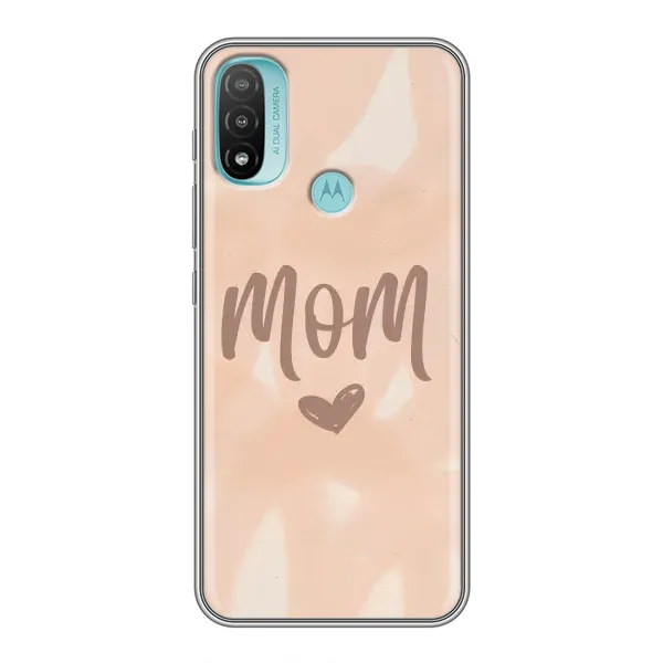 Чехол с рисунком «Love mom» для Motorola MOTO E40 Чехол с рисунком «Love mom» для Motorola MOTO E40