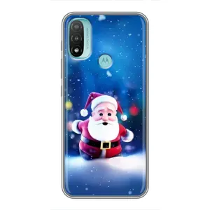 Чехлы на Новый Год Motorola MOTO E40 (Маленький Дед Мороз)
