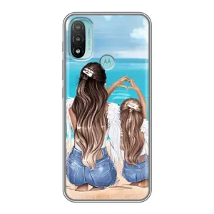 Чехлы для МАМЫ на Motorola MOTO E40 (Мама и дочь)