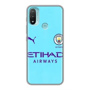Силиконовые Чехлы принт Футбол на Motorola MOTO E40 (Man City)