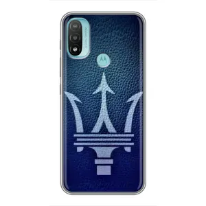 Чехлы с тематикой "Крутые машины" на Motorola MOTO E40 (Лого Maserati)