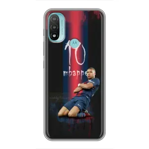Чехол (TPU) с Футболистом на Motorola MOTO E40 (MBAPPE 10)