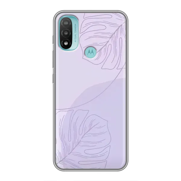 Чехол с рисунком «Монстера фиолетовая» для Motorola MOTO E40 Чехол с рисунком «Монстера фиолетовая» для Motorola MOTO E40