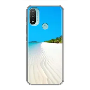 Літній Чохол на Motorola MOTO E40 (Море пісок)