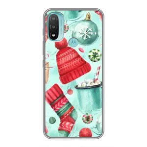 Чохол Санта Клаус для Motorola MOTO E40 (Одяг)