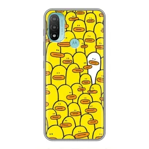 Силіконовий бампер з картинкою звірів для Motorola MOTO E40 (Особливий)