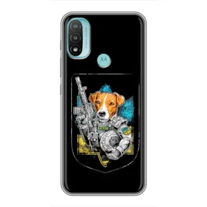 Чехол с принтом для Motorola MOTO E40 (Патрон Воин)