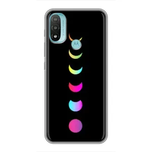 Чехол (ТПУ) с планетами на Motorola MOTO E40 (Полнолуние)