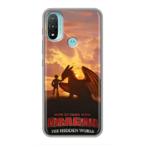 Чехол дракон Беззубик для Motorola MOTO E40 (Постер Беззубика)