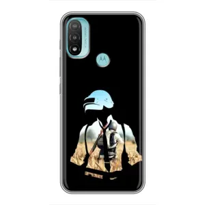 Чохол з картинкою "Герой Pubg" на Motorola MOTO E40 (Пубг мен)