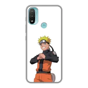 Чохли з принтом НАРУТО на Motorola MOTO E40 (Веселий Наруто)