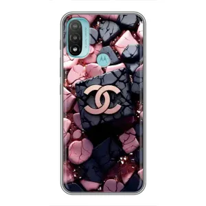 Чехол (Dior, Prada, YSL, Chanel) для Motorola MOTO E40 (Шанель)