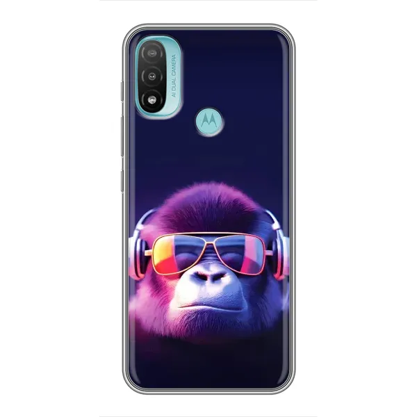 Чехол с рисунком «Стильная обезьяна» для Motorola MOTO E40 Чехол с рисунком «Стильная обезьяна» для Motorola MOTO E40