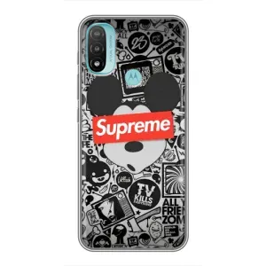 Чехол с Брендами одежды на Моторола Мото Е40 (Supreme Маус)
