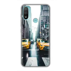 Силиконовый бампер (Работники) на Motorola MOTO E40 (Такси)
