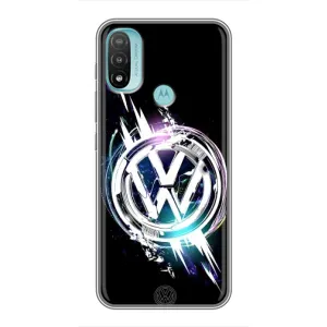 Чохол "Фольксваген" для Motorola MOTO E40 (Volkswagen на чорному)