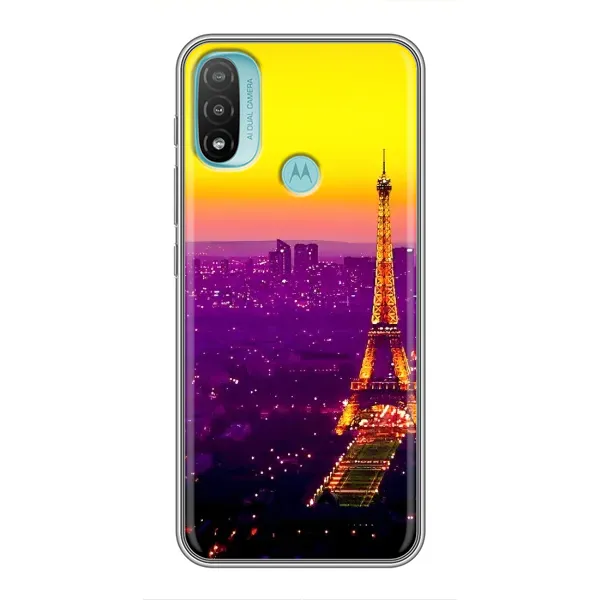 Чехол с рисунком «Яркая башня» для Motorola MOTO E40 Чехол с рисунком «Яркая башня» для Motorola MOTO E40