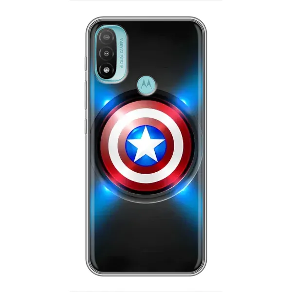 Чехол с рисунком «Яркий Щит Капитана» для Motorola MOTO E40 Чехол с рисунком «Яркий Щит Капитана» для Motorola MOTO E40