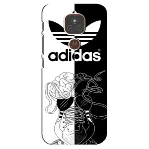 Чохол с стилі "Адідас" для Моторола Мото Е7 Плюс (Adidas шнурки)