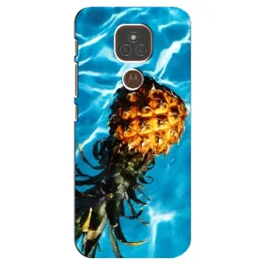 Чохол з зображенням смачної їжі для Motorola MOTO E7 Plus (Ананас)