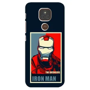 Чехол Супергерой Железный человек на Motorola MOTO E7 Plus (Art Iron man)