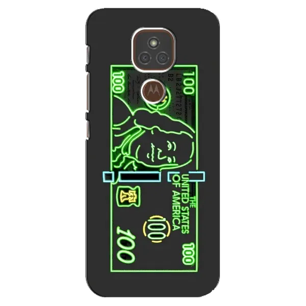 Чехол с рисунком «Баксы» для Motorola MOTO E7 Plus